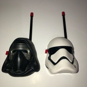 Star Wars Kylo Ten & Stormtrooper Character Walkie‎ Talkies Used Boys Girls Toys